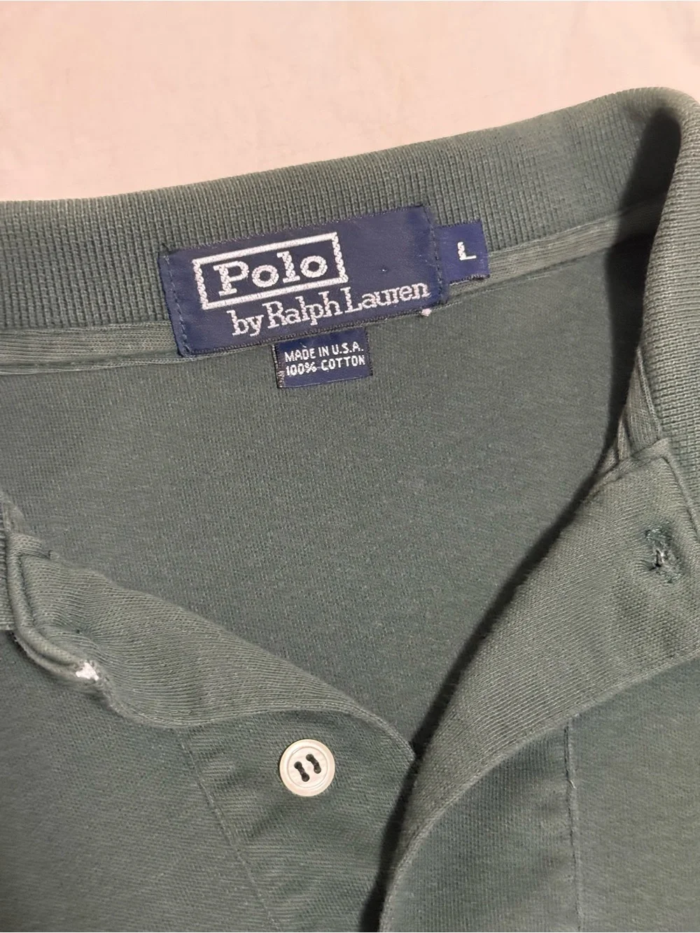 Ralph Lauren Dark Green Short-Sleeve Polo with Red Pony
